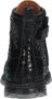 BunniesJR Bunnies JR Tosca Trots Meisjes Biker Boots Zwart Print Leer Veters - Thumbnail 5