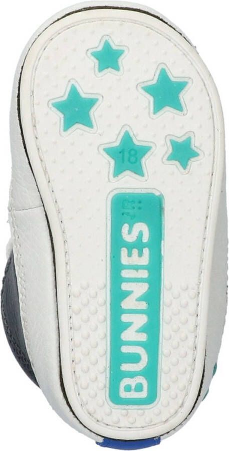 BunniesJR Bunnies JR Zukke Zacht Jongens Babysneakertjes Blauw Leer Veters