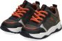 BunniesJR Bunnies JR Charlie Chunky Jongens Lage Sneakers Grijs Oranje Nubuck Veters - Thumbnail 5