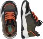 BunniesJR Bunnies JR Charlie Chunky Jongens Lage Sneakers Grijs Oranje Nubuck Veters - Thumbnail 8