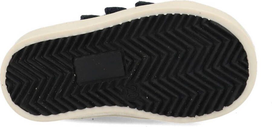 BunniesJR Patrick Pit Jongens Hoge Sneakers Blauw Leer Klittenband