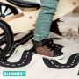 BunniesJR Bunnies JR Pol Pit Jongens Hoge Sneakers Bruin Leer Veters - Thumbnail 7