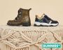 BunniesJR Bunnies JR Tosca Trots Meisjes Combat Boots Goud Leer Veters - Thumbnail 7