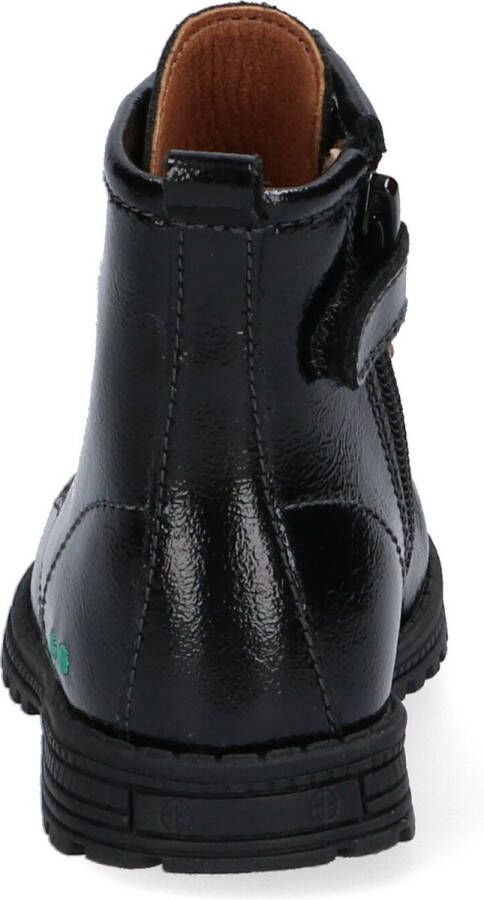 BunniesJR Tosca Trots Meisjes Combat Boots Zwart Leer Veters