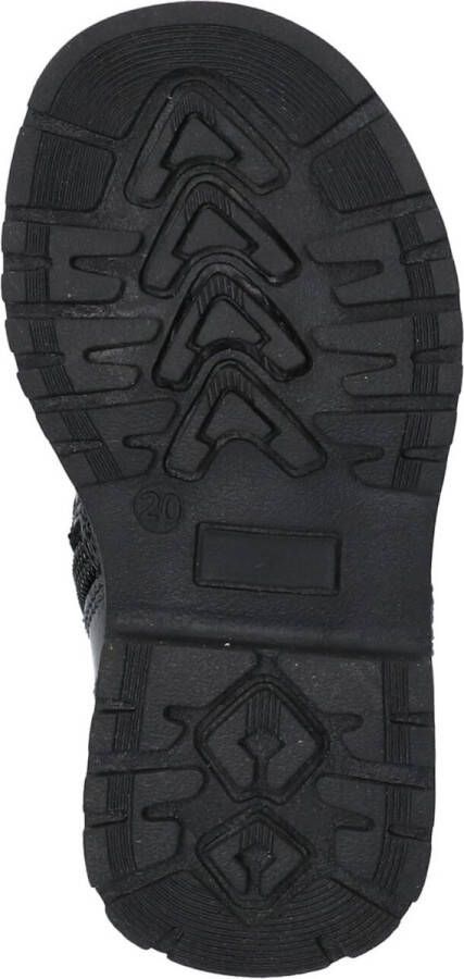 BunniesJR Tosca Trots Meisjes Combat Boots Zwart Leer Veters