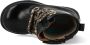 BunniesJR Bunnies JR Tosca Trots Meisjes Combat Boots Zwart Leer Veters - Thumbnail 5