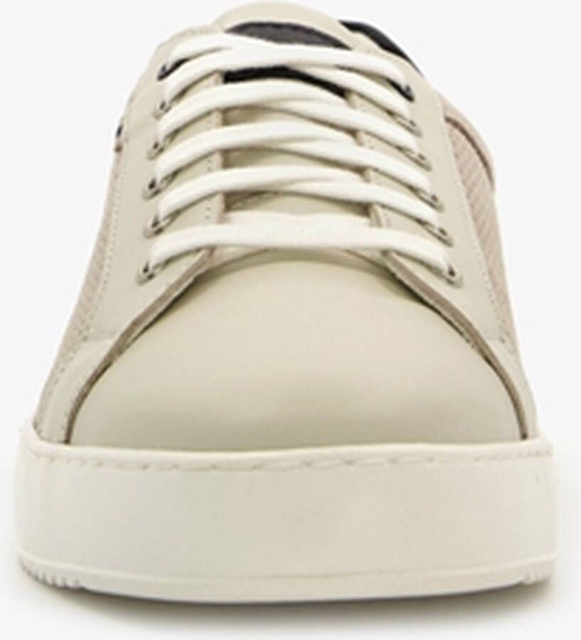 Cafe Moda leren heren sneakers Beige