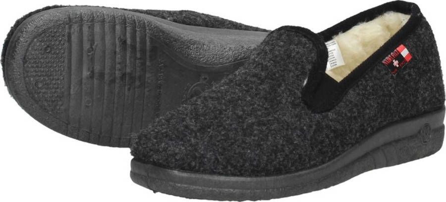 Cal Pantoffels Dicht Pantoffels Dicht Donkergrijs