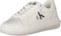 Calvin Klein Plateausneakers CHUNKY CUPSOLE MONO LTH WN vrijetijdsschoen lage schoen veterschoen met ck-opdruk aan de zijkant - Thumbnail 14