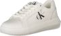Calvin Klein Chunky Cupsole Lac Up Dames Lage sneakers Leren Sneaker Dames Wit - Thumbnail 5