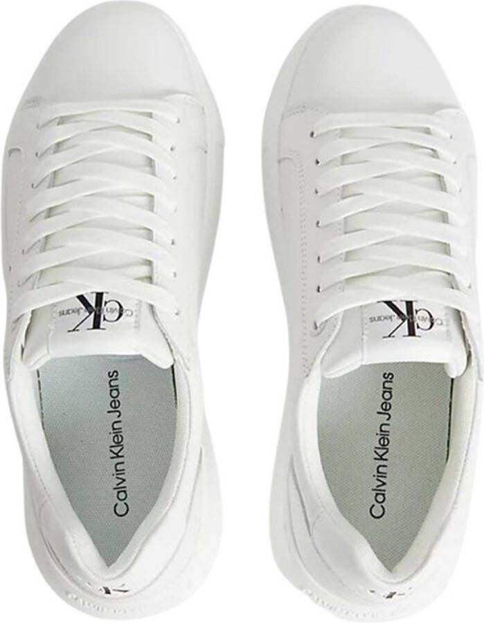 Calvin Klein Chunky Cupsole Lac Up Dames Lage sneakers Leren Sneaker Dames Wit
