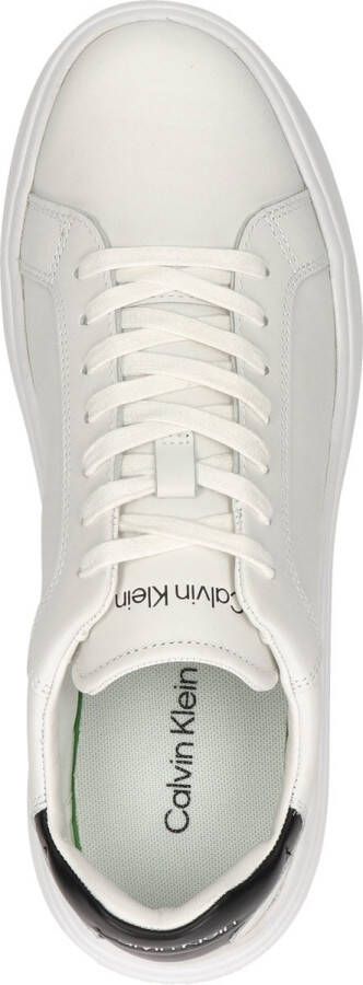 Calvin Klein Low Top Lace Up Lage sneakers Leren Sneaker Heren Wit