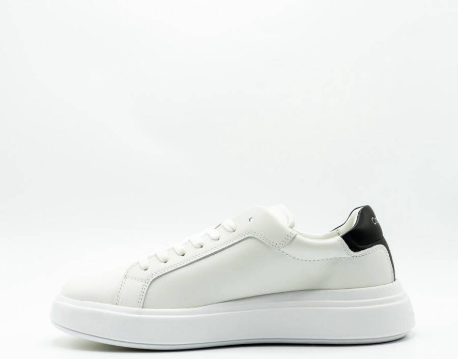 Calvin Klein Low Top Lace Up Lage sneakers Leren Sneaker Heren Wit