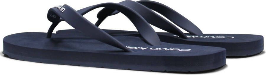 Calvin Klein Slippers Blauw Mannen Lente Zomer Collectie Rubber