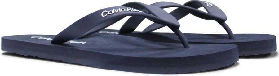 Calvin Klein Slippers Blauw Mannen Lente Zomer Collectie Rubber