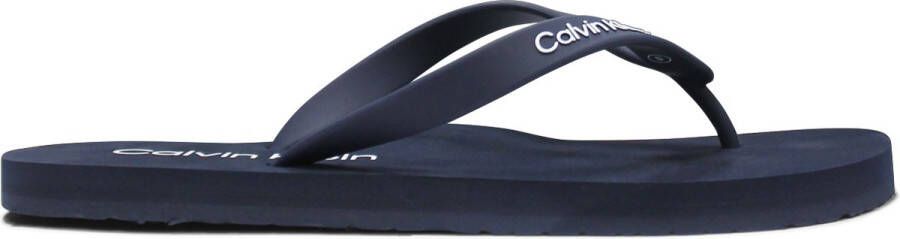 Calvin Klein Slippers Blauw Mannen Lente Zomer Collectie Rubber