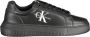 Calvin Klein Zwarte Polyester Sneaker met Contrasterende Details Black Dames - Thumbnail 3