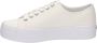 Calvin Klein Vulcanized Flatform Laceup Lage sneakers Dames Wit - Thumbnail 9