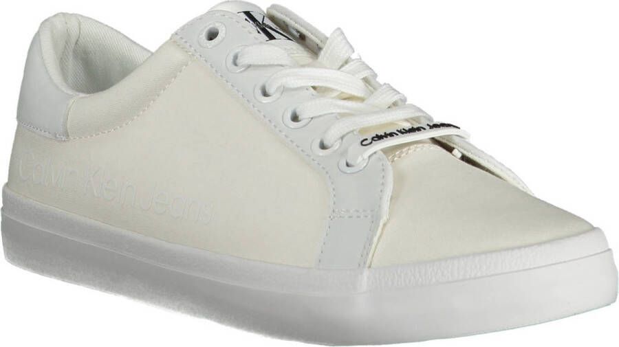 Calvin Klein Witte katoenen sneaker