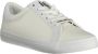 Calvin Klein Witte polyester sneakers met veters print contrastdetails logo White - Thumbnail 5