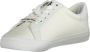 Calvin Klein Witte polyester sneakers met veters print contrastdetails logo White - Thumbnail 6