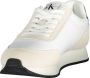 Calvin Klein Jeans Witte Sneakers met Gerecycled Polyester en Suède White Heren - Thumbnail 9