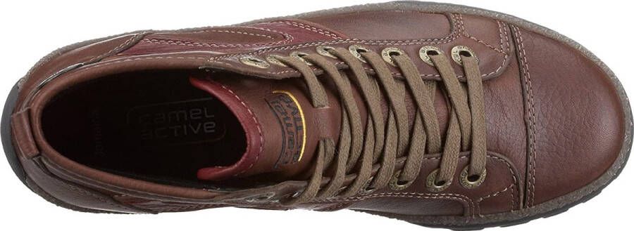 Camel Active 211.15.02 cognac bruin lederen sneaker laarsje Dames