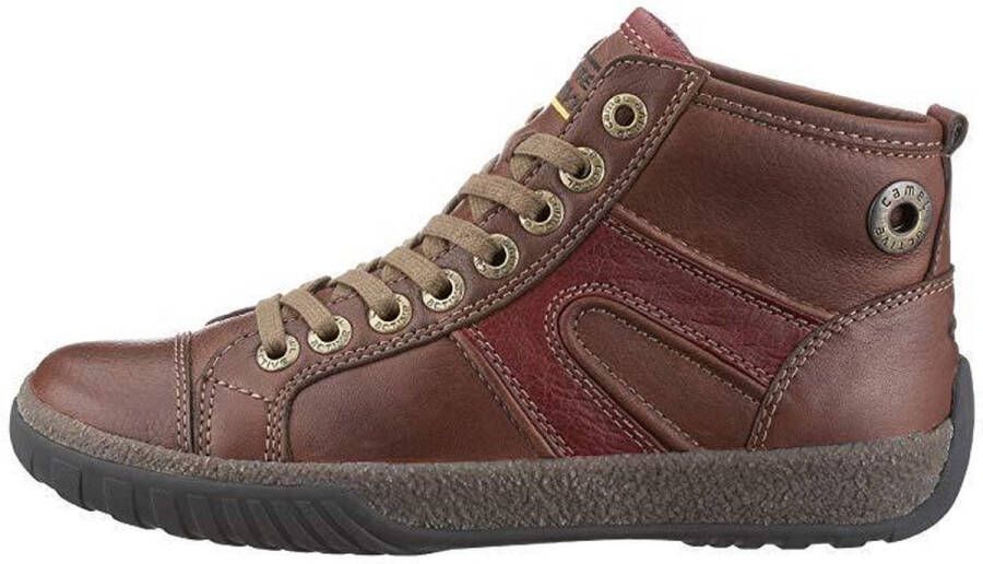 Camel Active 211.15.02 cognac bruin lederen sneaker laarsje Dames