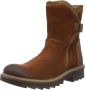 Camel active Vintage Nubuck Leren Enkellaars Brown Dames - Thumbnail 3