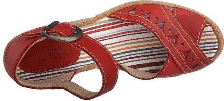 Camel Active Dames Sandalen Rood