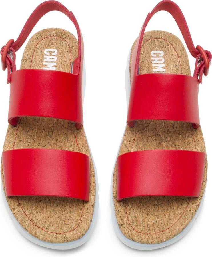 Camper Oruga Sandalen Damen Rood