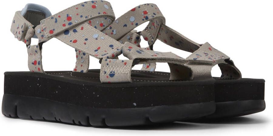 Camper Oruga Up Sandalen Damen Lichtgrijs