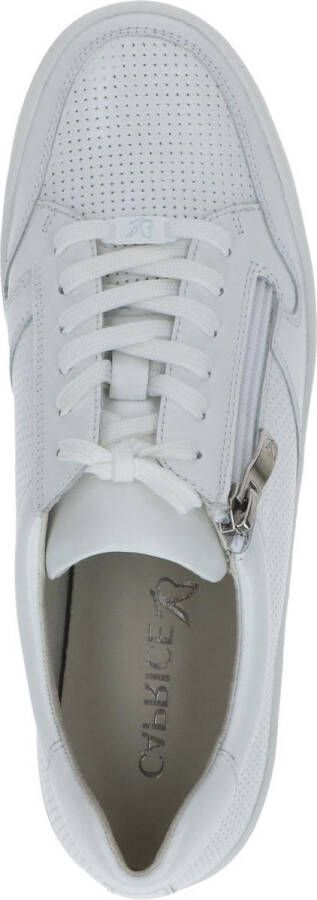 Caprice leren sneaker veter rits wit art