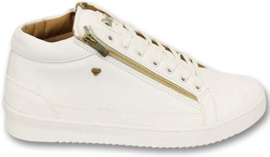 Cash Money Heren Sneaker Bee White Gold 2- CMS98 White