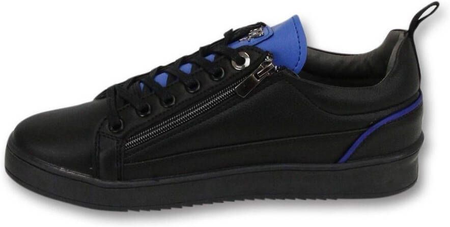 Cash Money Heren Sneakers Maximus Black Blue CMS97 Zwart Blauw