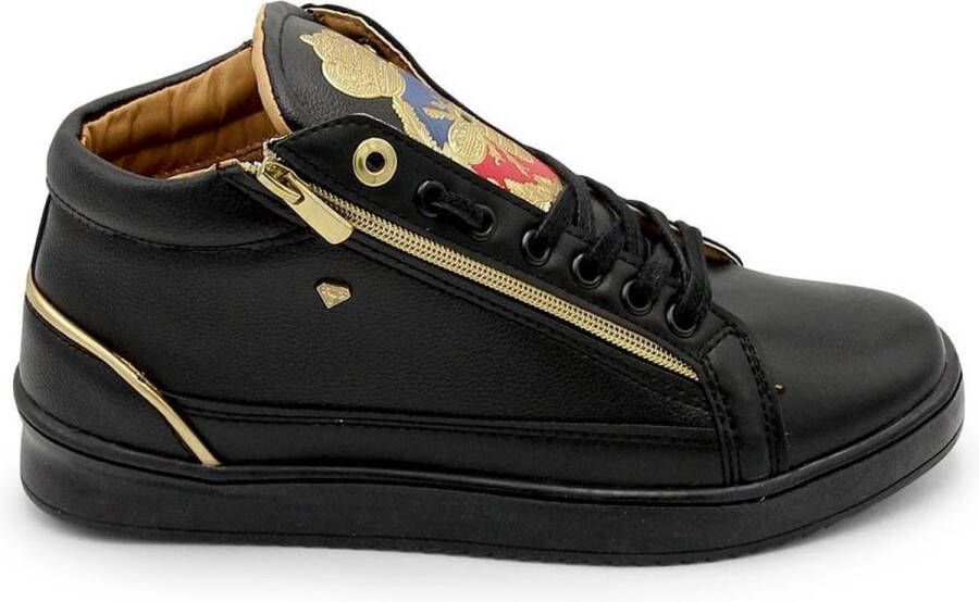 Cash Money Heren Sneakers Prince Full Black CMS98 Zwart