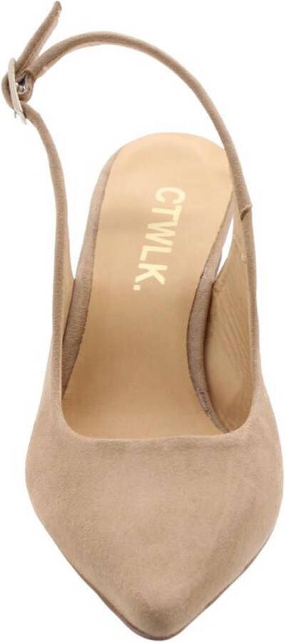 Catwalk Peep Toe Peep Heel Beige