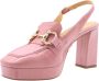 Ctwlk. Peep Toe Peep Heel Pink Dames - Thumbnail 7
