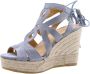 Ctwlk. Echarpe Wedges Blue Dames - Thumbnail 4