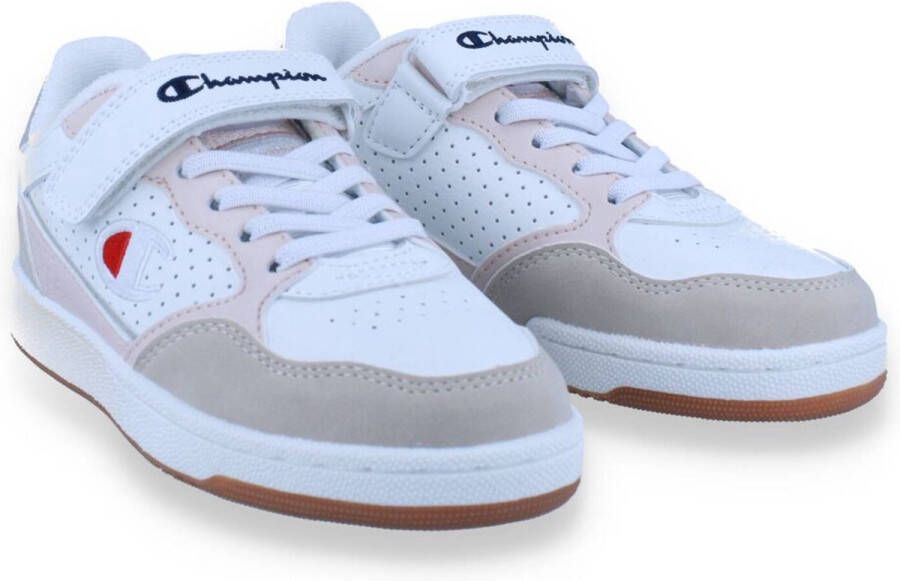 Champion JR Delray Velcro Low Wit-Roze