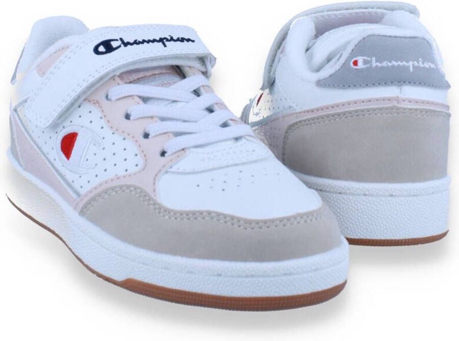 Champion JR Delray Velcro Low Wit-Roze