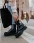 Charles Footwear Dames Laars 1984 Black Polished Zwart - Thumbnail 7