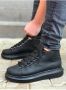 Chekich Heren Laarzen Sneaker helemaal zwart hoge sneakers schoenen comfortabele CH258 - Thumbnail 2