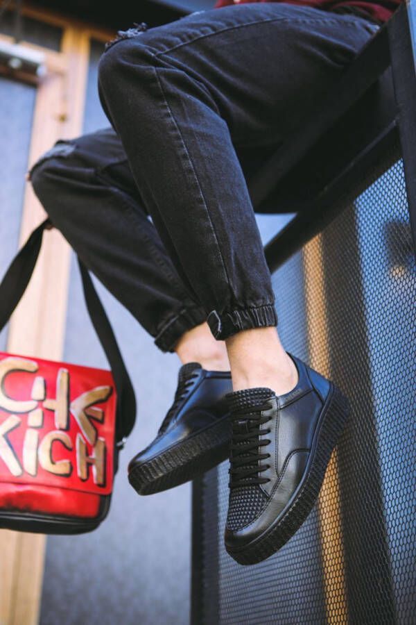 Chekich Heren Sneaker helemaal zwart schoenen CH017 - Foto 2