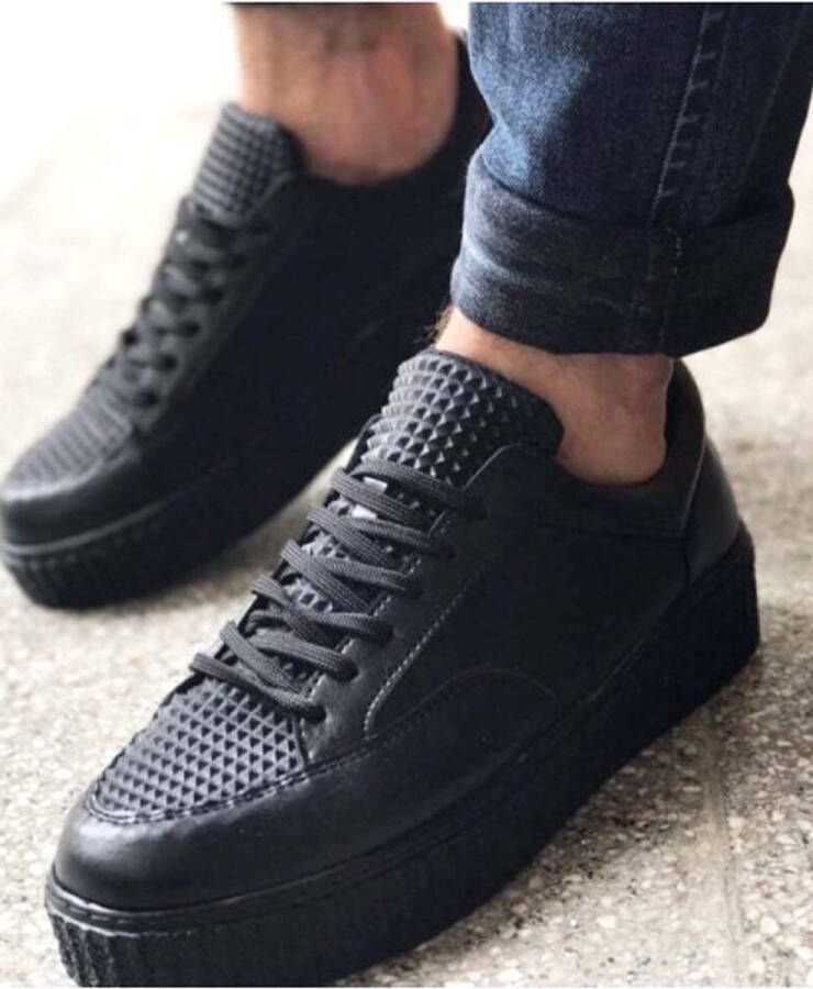 Chekich Heren Sneaker helemaal zwart schoenen CH017 - Foto 4