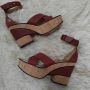 Chloe Chloé Alice Sheep Skin 515 Sandaal Cork Matt - Thumbnail 2