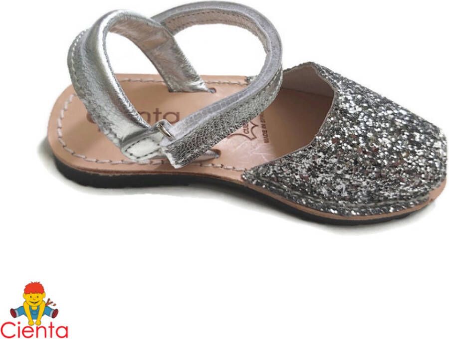 Cienta kinderschoen sandaal glitter zilver