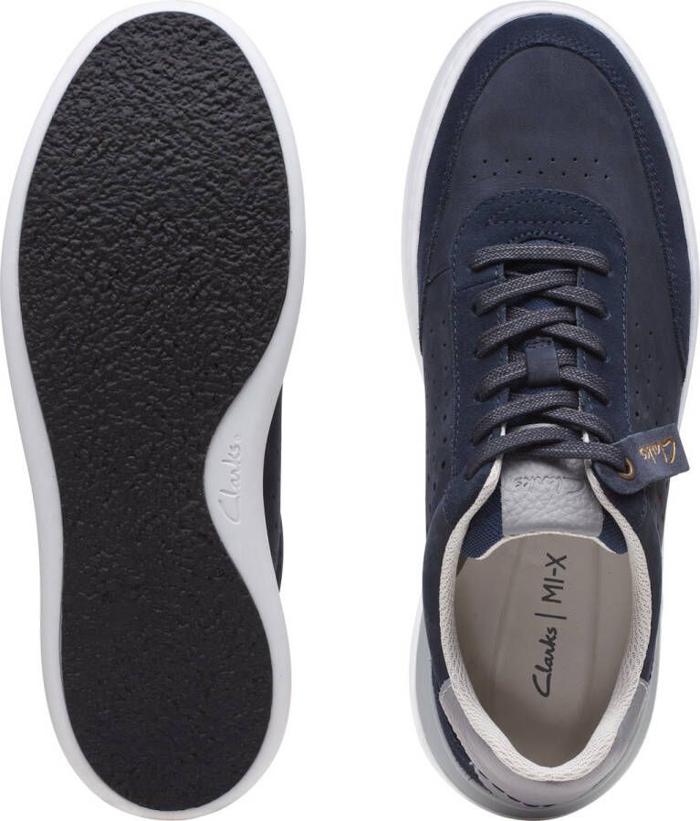 Clarks Court Lite Tor Veterschoenen Laag blauw