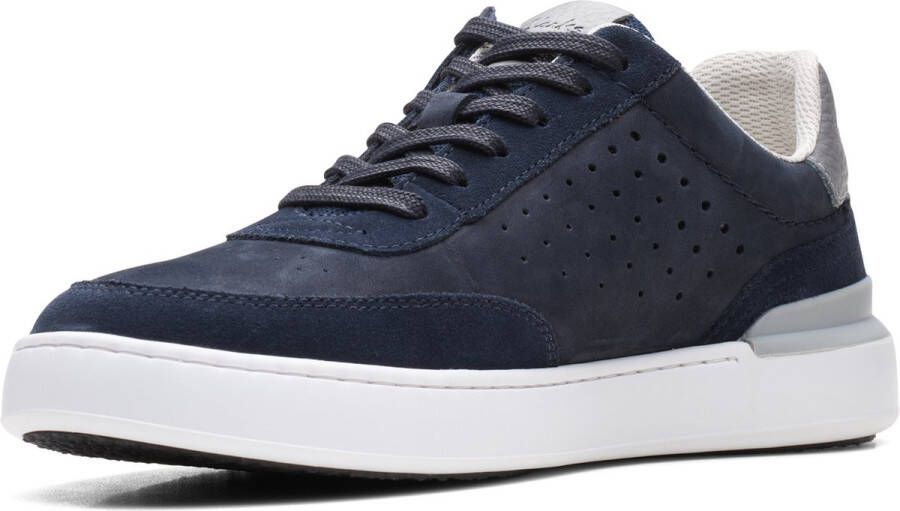 Clarks Court Lite Tor Veterschoenen Laag blauw