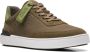 Clarks Groene leren sneakers met optimaal comfort en duurzaamheid Groen Heren - Thumbnail 6